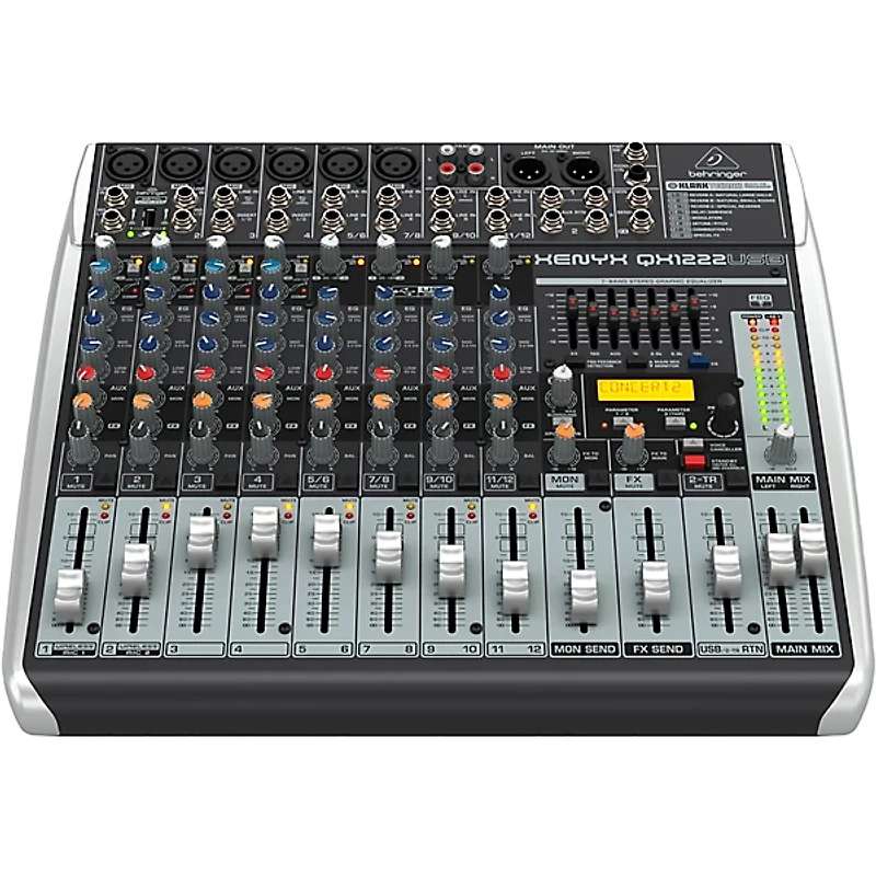 Behringer XENYX QX1222USB USB Mixer With Effects
