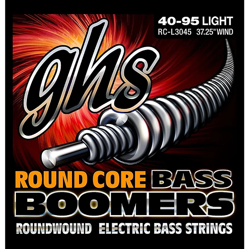GHS RC-L3045 Round Core Boomers Light Electric Bass Strings (40-95)