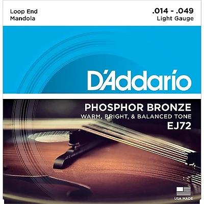 D'Addario EJ72 Phosphor Bronze Light Mandola Strings (14-49)