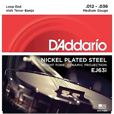D'Addario EJ63i Nickel Irish Tenor Banjo Strings (9-30)