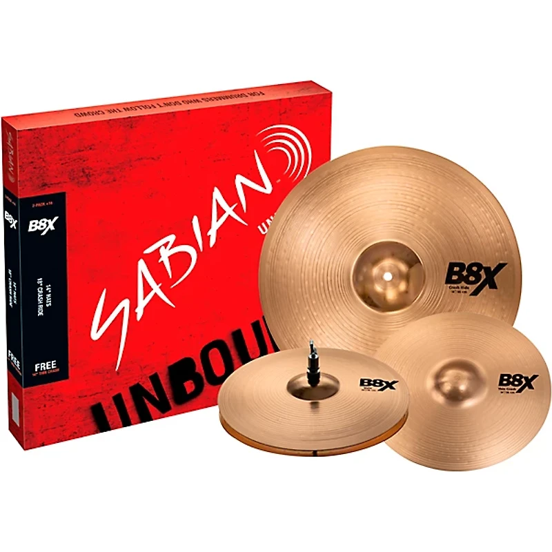 SABIAN B8X Promo 2-Pack With 14" Thin Crash