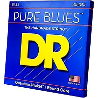 DR Strings Pure Blues Medium 4-String Bass Strings (45-105)