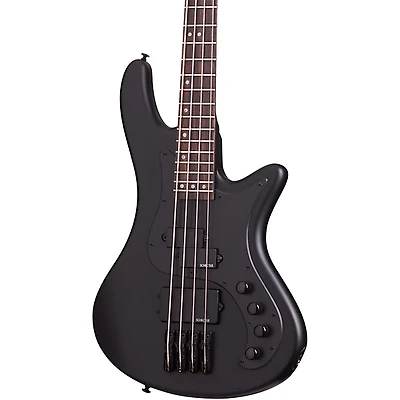 Schecter Guitar Research Stiletto Stealth-4 Electric Bass Guitar - Satin Black
