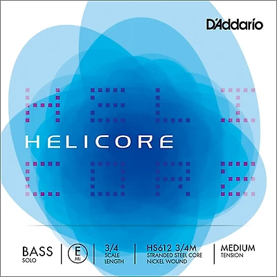 D'Addario Helicore Solo Series Double Bass E String 3/4 Size Medium