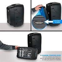 Gemini ES-210MXBLU Portable PA System