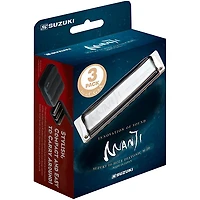 Suzuki MANJI 3-Piece Harmonica Set Keys: (C, G, A)