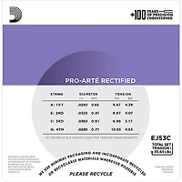 D'Addario EJ53C Pro-Arte Rectified Hawaiian/Concert Ukulele Strings