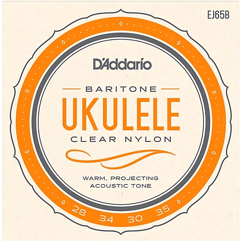 D'Addario EJ65B Pro-Arte Custom Extruded Baritone Nylon Ukulele Strings