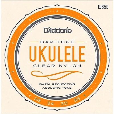D'Addario EJ65B Pro-Arte Custom Extruded Baritone Nylon Ukulele Strings