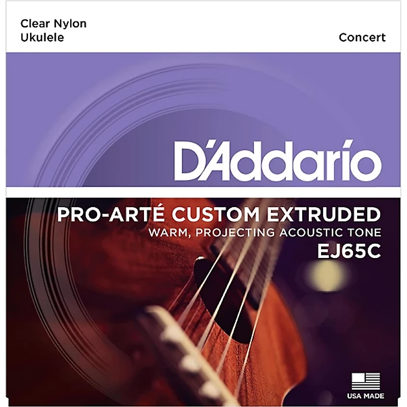 D'Addario EJ65C Pro-Arte Custom Extruded Concert Nylon Ukulele Strings