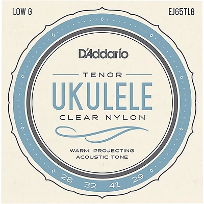 D'Addario EJ65TLG Pro-Arte Custom Extruded Tenor Low G Nylon Ukulele Strings