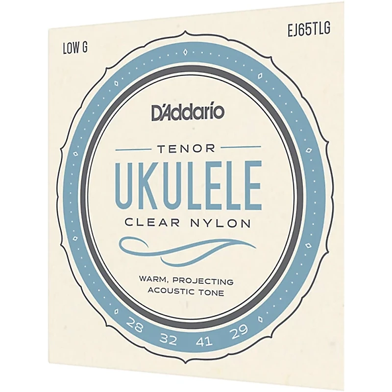 D'Addario EJ65TLG Pro-Arte Custom Extruded Tenor Low G Nylon Ukulele Strings