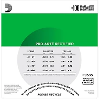 D'Addario EJ53S Pro-Arte Rectified Hawaiian/Concert Ukulele Strings