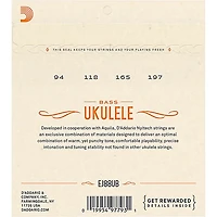 D'Addario EJ88UB Nyltech Bass Ukulele Strings