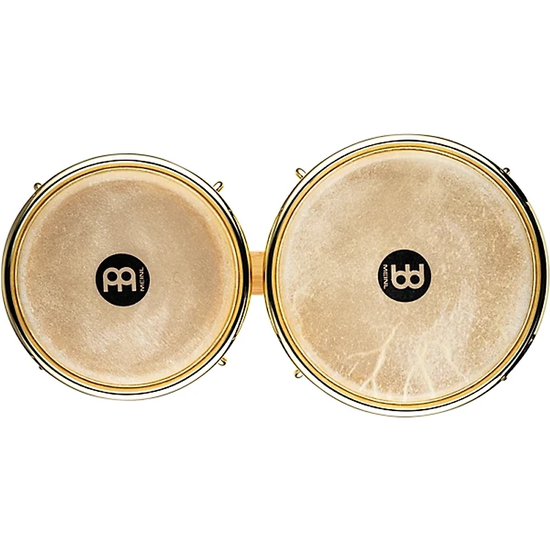 MEINL Rubber Wood Bongos with Gold Tone Hardware Natural