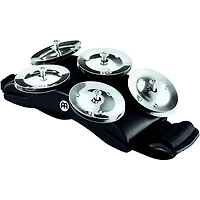 MEINL Cajon Foot Tambourine with Steel Jingles Black