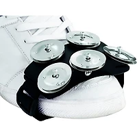 MEINL Cajon Foot Tambourine with Steel Jingles Black