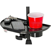 Gator Frameworks Microphone Stand Accessory Tray With Drink Holder and Guitar Pick Tab
