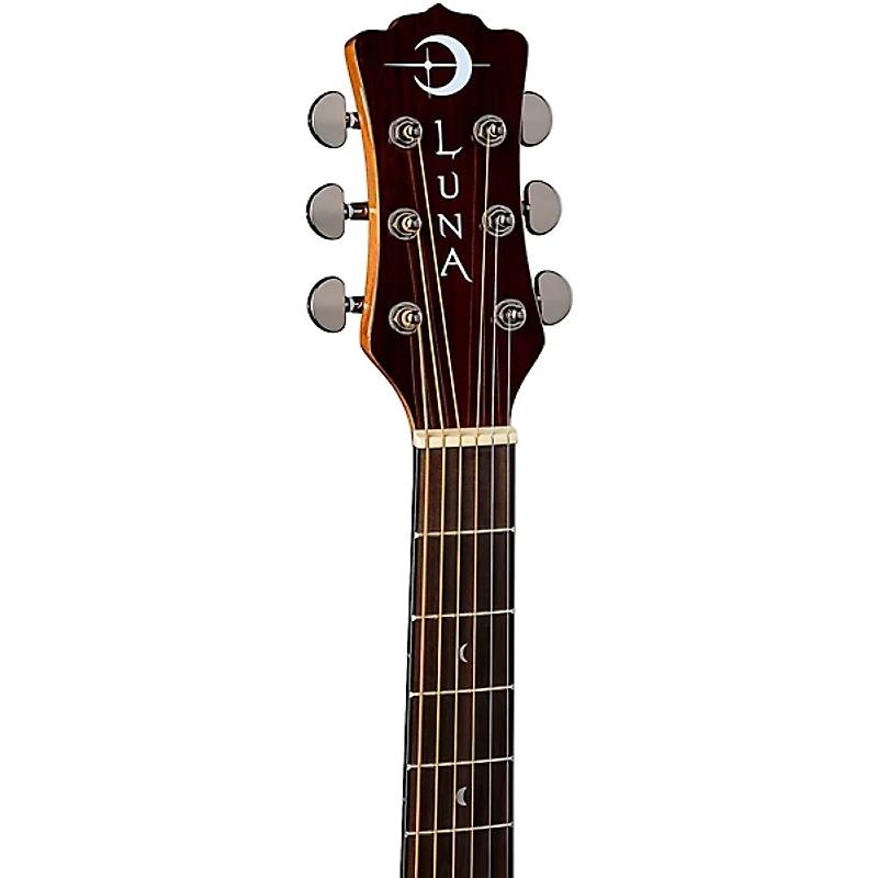 Luna Gypsy Zebra Grand Concert Acoustic-Electric Guitar Zebrawood