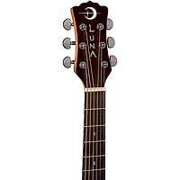 Luna Gypsy Zebra Grand Concert Acoustic-Electric Guitar Zebrawood