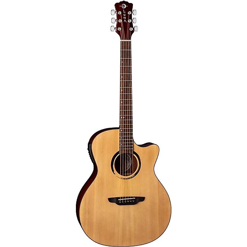 Luna Wabi Sabi Grand Concert Acoustic-Electric Guitar Natural
