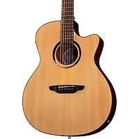 Luna Wabi Sabi Grand Concert Acoustic-Electric Guitar Natural