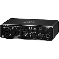 Behringer U-PHORIA UMC202HD Audiophile 2x2, 24-Bit/192kHz USB Audio Interface