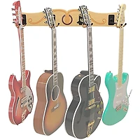 A&S Crafted Products Pro-File Wall Mounted Guitar Hanger for 4 Guitars