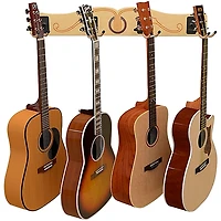 A&S Crafted Products Pro-File Wall Mounted Guitar Hanger for 4 Guitars