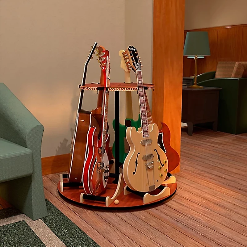 A&S Crafted Products Carousel Deluxe Multi Guitar Stand
