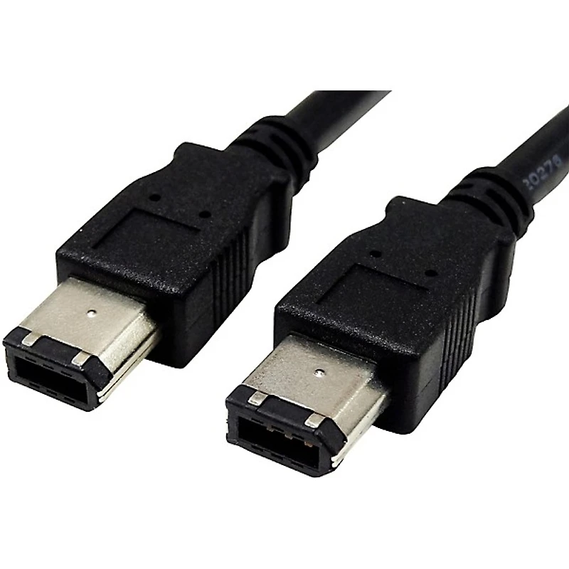 Tera Grand FireWire 400 6 Pin Male to 6 Pin Male Cable 6 ft. Black