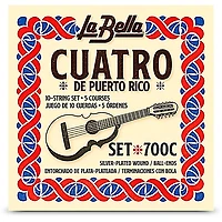 La Bella 700C Puerto Rican Cuatro Strings
