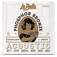 La Bella 7GPCL Phosphor Bronze Custom Light Acoustic Guitar Strings