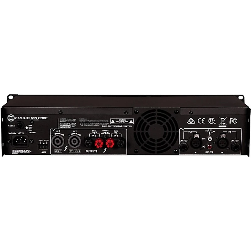 Crown XLS1502 2-Channel 525W Power Amplifier With Onboard DSP