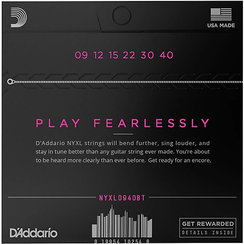 D'Addario NYXL0940BT Super Light Balanced Tension Electric Guitar Strings