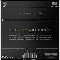 D'Addario NYXL1156 Medium Top/Extra Heavy Bottom Electric Guitar Strings