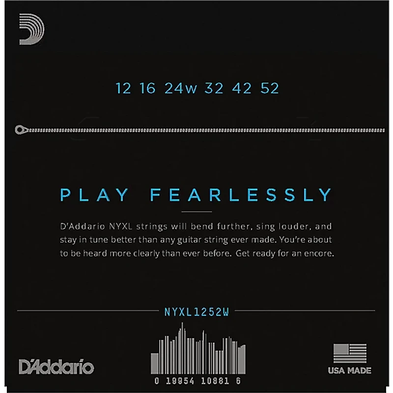 D'Addario NYXL1252W Light Electric Guitar Strings