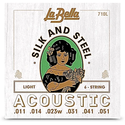 La Bella 710L Silk & Steel Light Acoustic Guitar Strings