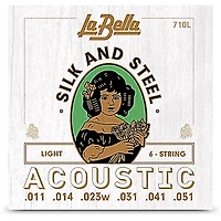 La Bella 710L Silk & Steel Light Acoustic Guitar Strings