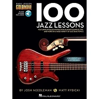 Hal Leonard 100 Jazz Lessons - Bass Lesson Goldmine Series Book/Online Audio