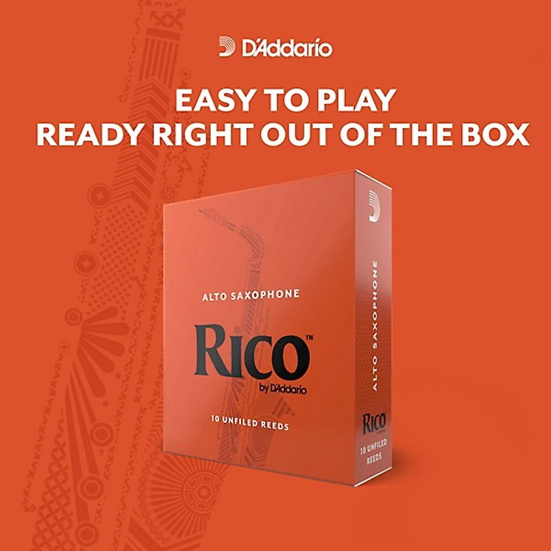 Rico Alto Saxophone Reeds, Box of 10