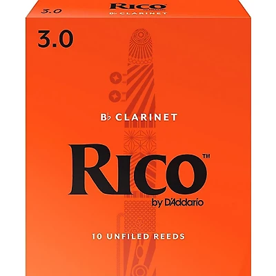Rico Bb Clarinet Reeds, Box of 10