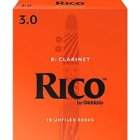 Rico Bb Clarinet Reeds, Box of 10