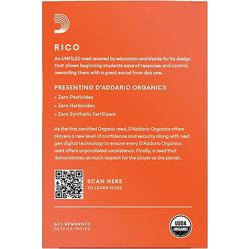 Rico Bb Clarinet Reeds, Box of 10