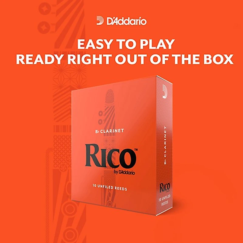Rico Bb Clarinet Reeds, Box of 10