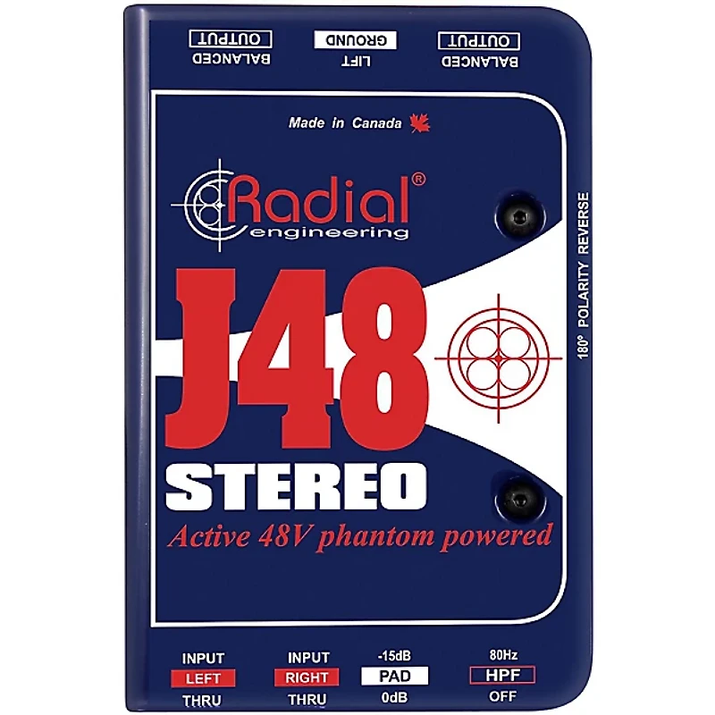 Radial Engineering J48 Stereo Active Direct Box