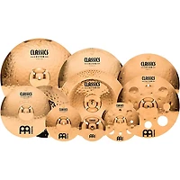 MEINL Classics Custom Triple Bonus Pack Cymbal Box Set With Free 8" Bell, 10" Splash, 12" Trash Splash