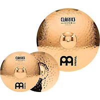 MEINL Classics Custom Triple Bonus Pack Cymbal Box Set With Free 8" Bell, 10" Splash, 12" Trash Splash