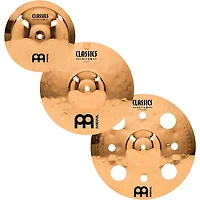 MEINL Classics Custom Triple Bonus Pack Cymbal Box Set With Free 8" Bell, 10" Splash, 12" Trash Splash