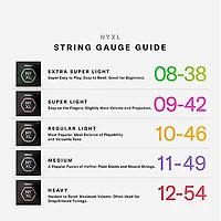 D'Addario NYXL1074 8-String Light Top/Heavy Bottom Nickel Wound Electric Guitar Strings (10-74)